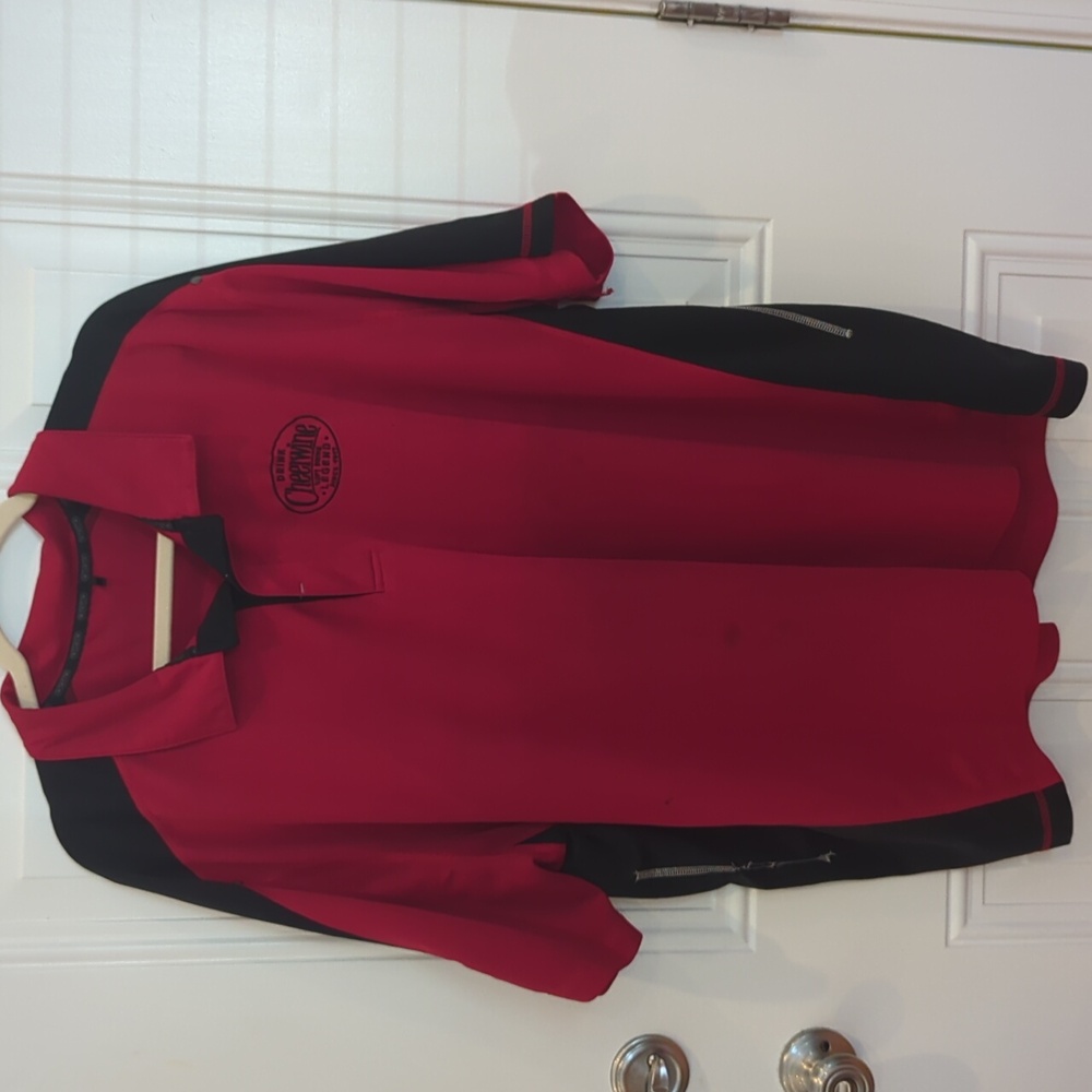 Ogio Red and Black Cheerwine Polo Shirt
